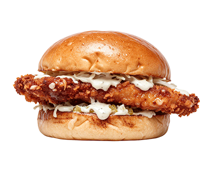 Garlic Crispy Chicken Burger